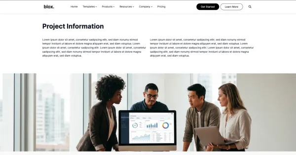 blox Case Study template preview