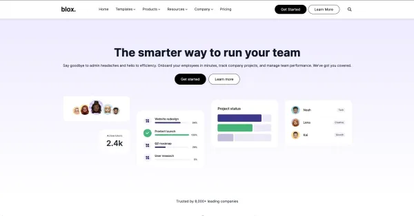 blox Home Option 1 template preview