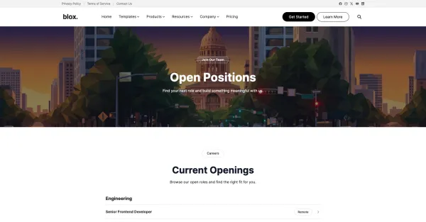 blox Job Listing template preview
